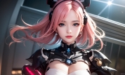 Mecha Girl 4k167p AI Mecha Girl Painting Wallpaper High quality Cyberpunk women (123)