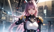 Mecha Girl 4k167p AI Mecha Girl Painting Wallpaper High quality Cyberpunk women (131)